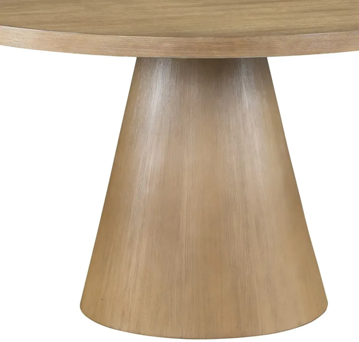 Delphine - Round Dining Table Set With Chairs (Set of 5) - Oak Finish And Gray