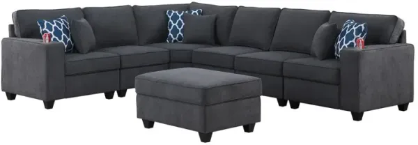 Cooper - Sectional Sofa With Ottoman And Cupholder