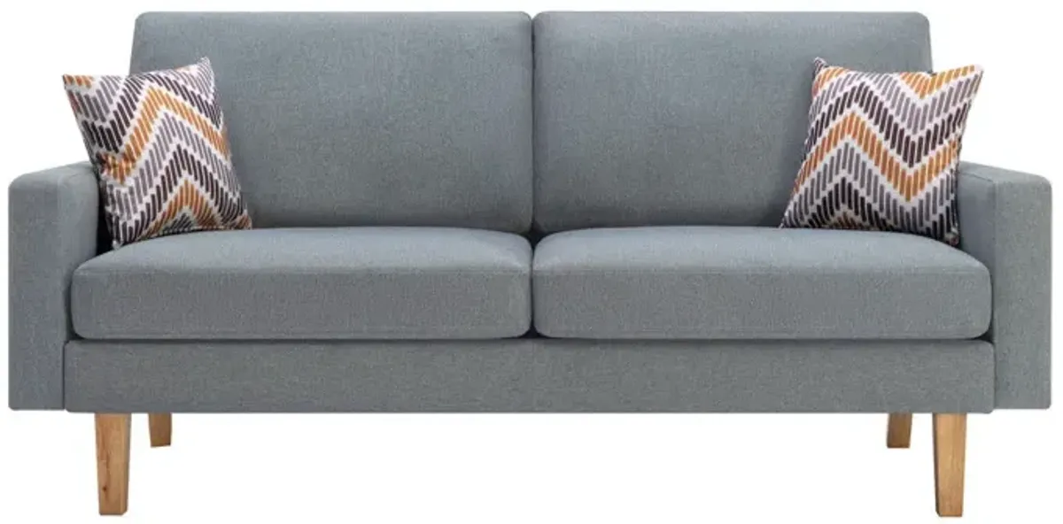 Bahamas - Minimalistic Sofa With 2 Throw Pillows