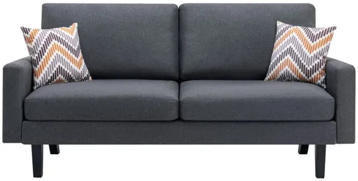 Bahamas - Minimalistic Sofa With 2 Throw Pillows