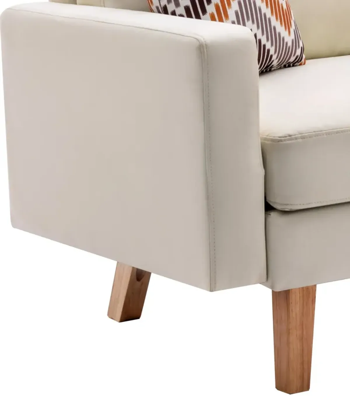 Bahamas - Minimalistic Sofa With 2 Throw Pillows