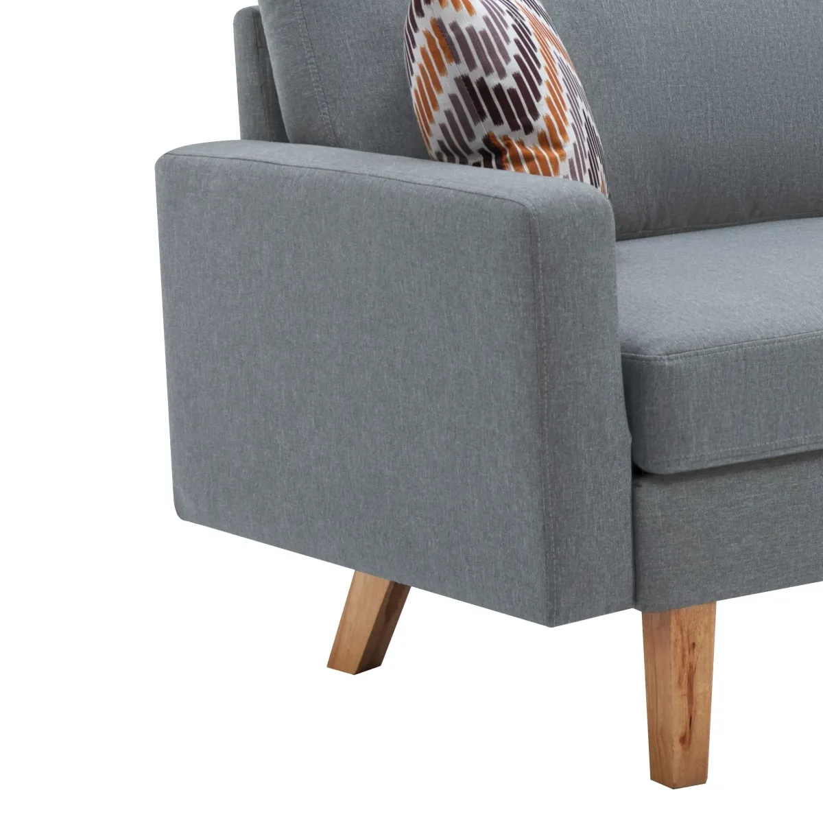Bahamas - Minimalistic Sofa With 2 Throw Pillows