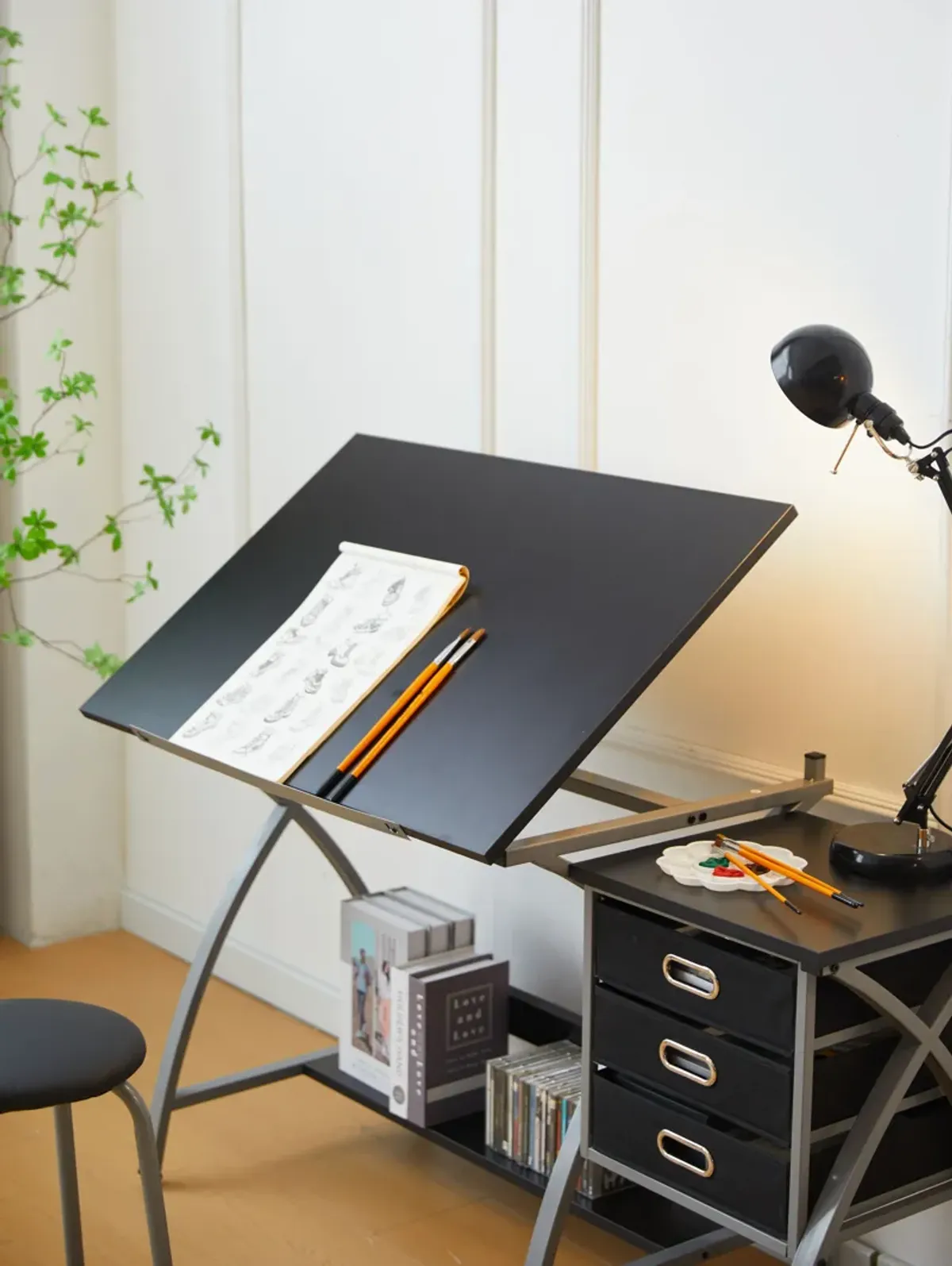 Drafting Table With Stool