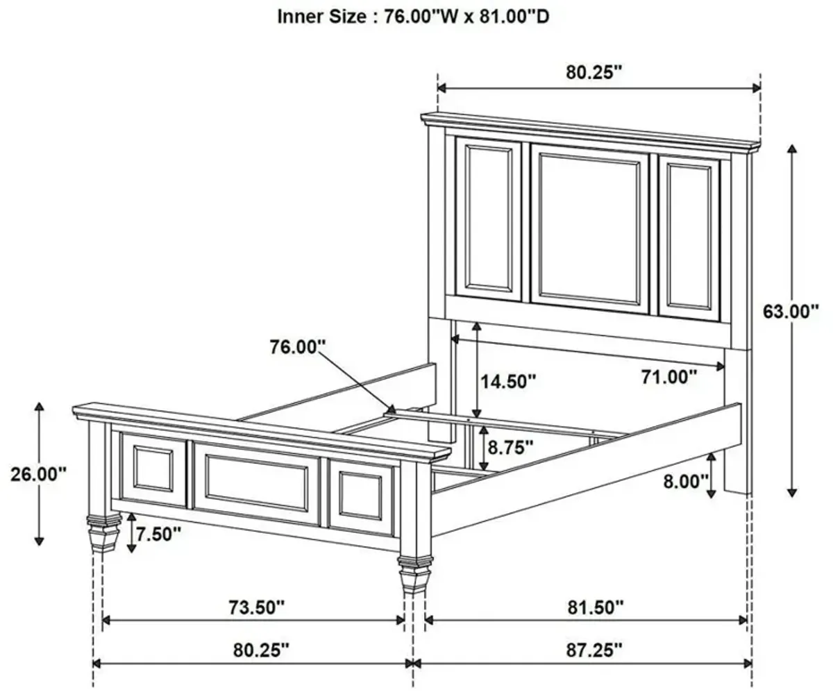 Sandy Beach - Panel Bed Bedroom Set