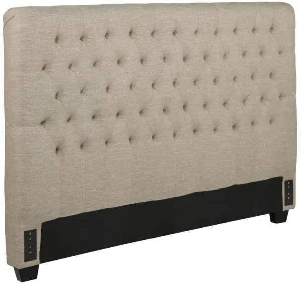Chloe - Upholstered California King Panel Headboard - Oatmeal