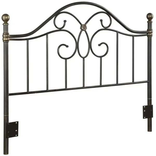 Bailey - Metal Queen / Full Open Frame Headboard - Black