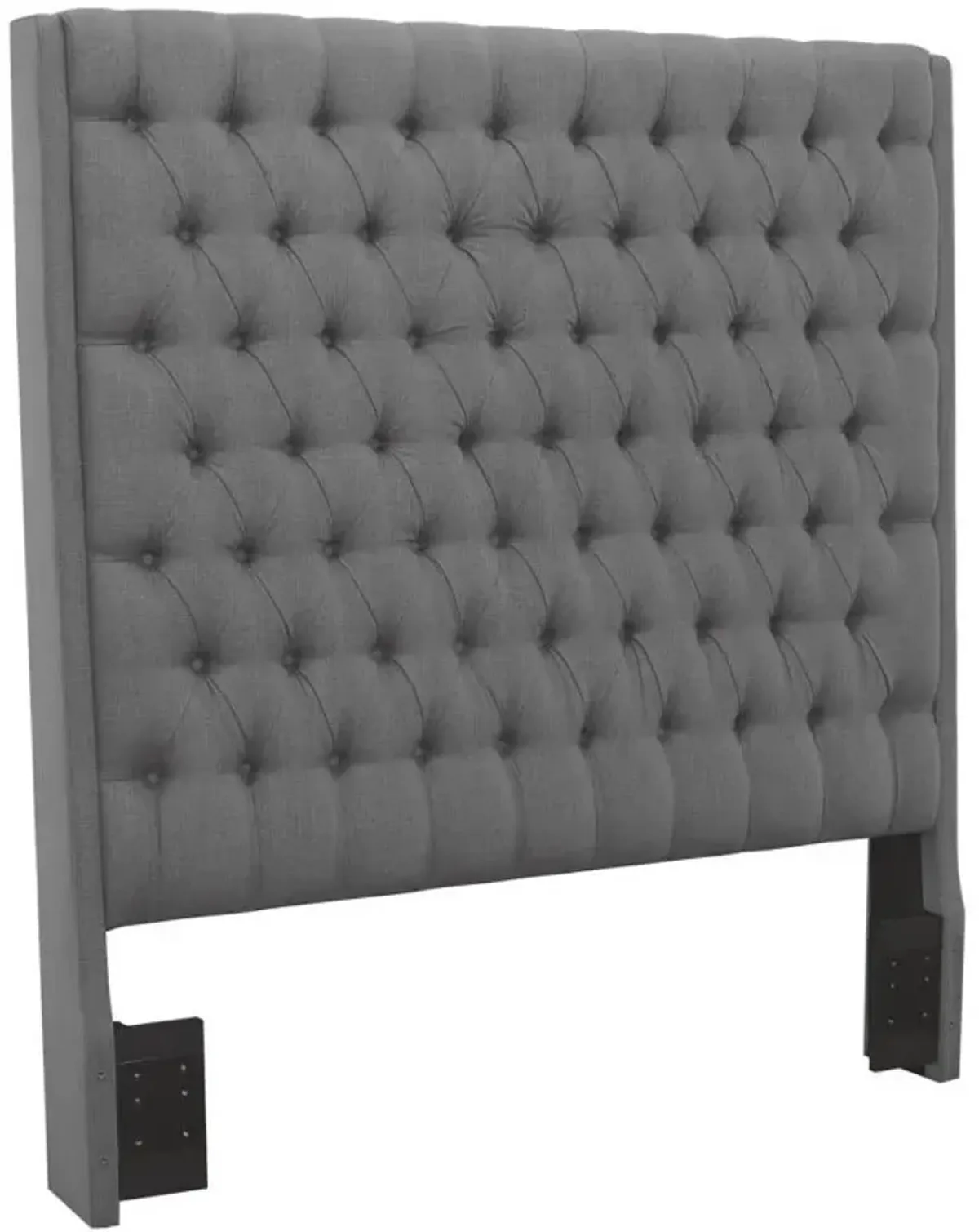 Camille - Upholstered California King Panel Headboard - Gray