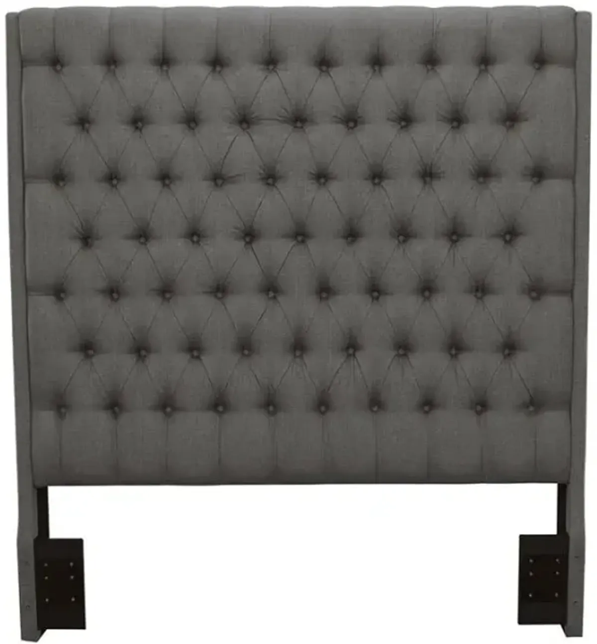 Camille - Upholstered Queen Panel Headboard - Gray