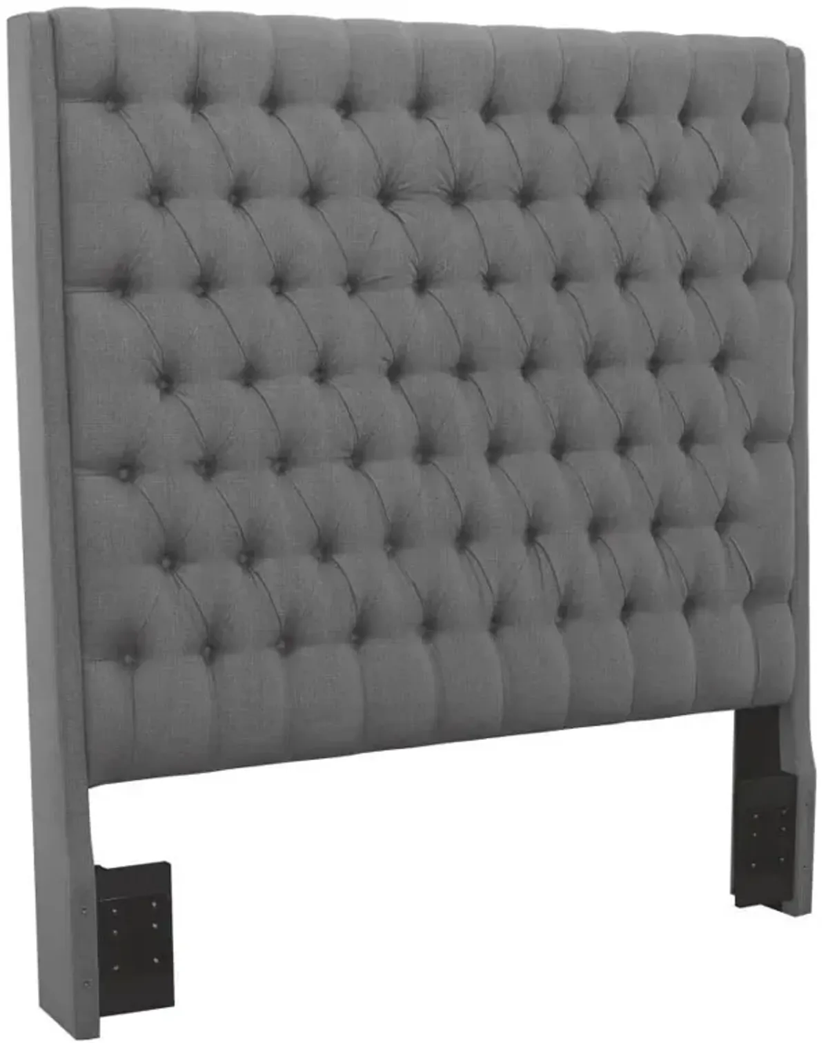 Camille - Upholstered Queen Panel Headboard - Gray