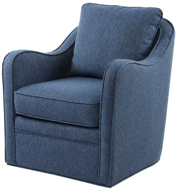 Wide Seat Swivel Arm Chair With 360 Degree Rotation