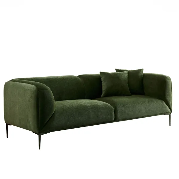 Modern Style Sofa With Solid Wood Frame And Cushions
