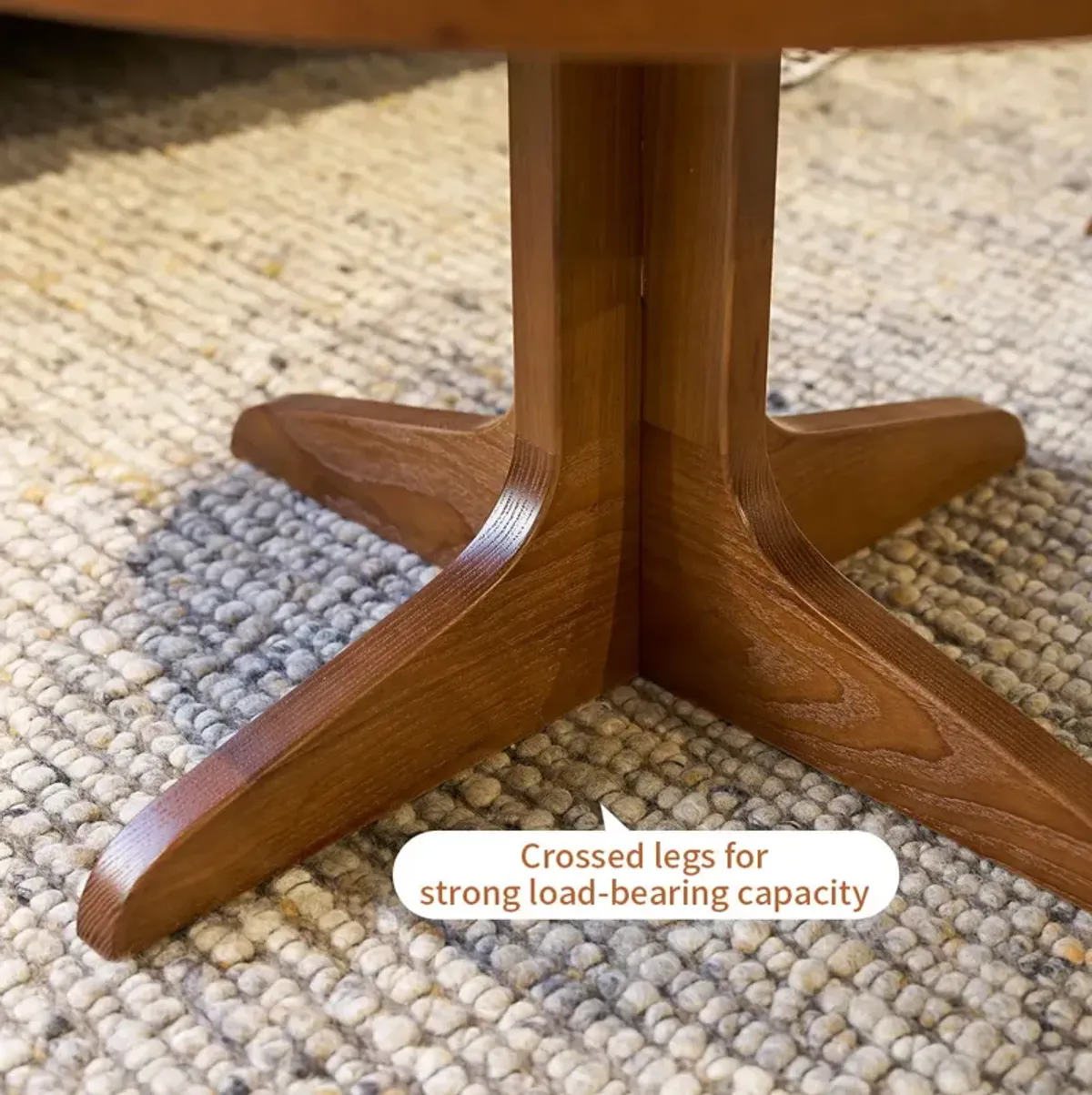 2 Piece Modern Farmhouse Living Room Coffee Table Set, Stylish And Elegant Nesting Round Wooden Table, Side End Table Set For Living Room - Brown