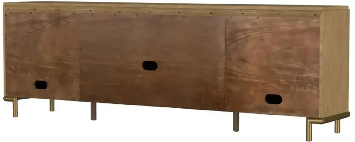 Arini - Rattan Cane 2-Door TV Stand Media Console