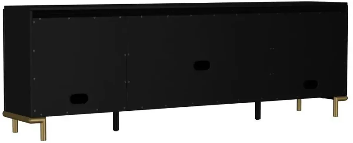 Arini - Rattan Cane 2-Door TV Stand Media Console