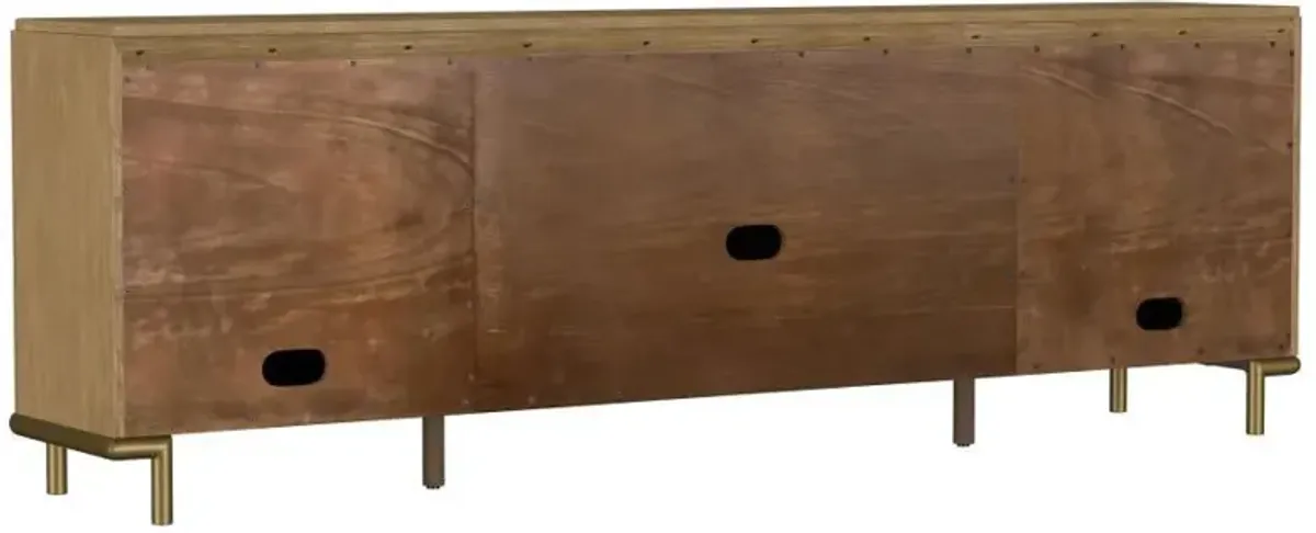 Arini - Rattan Cane 2-Door TV Stand Media Console