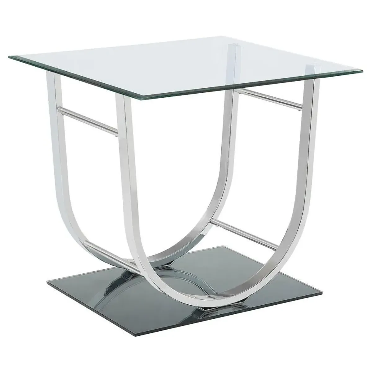 Danville - Rectangular U-Shaped Glass Top Table
