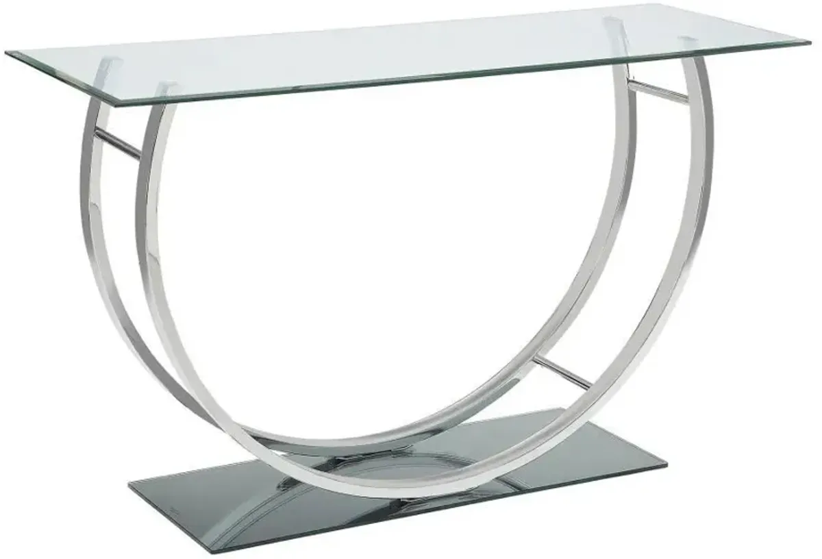Danville - Rectangular U-Shaped Glass Top Table