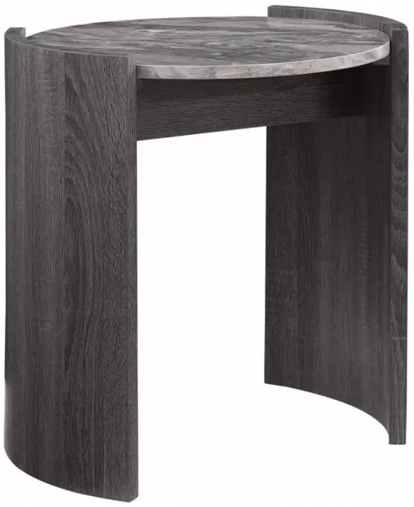 Gladstone - Round Faux Marble Top Table