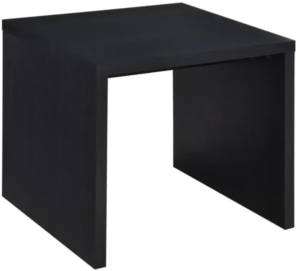Knapp - Engineered Wood Square Side End Table - Black