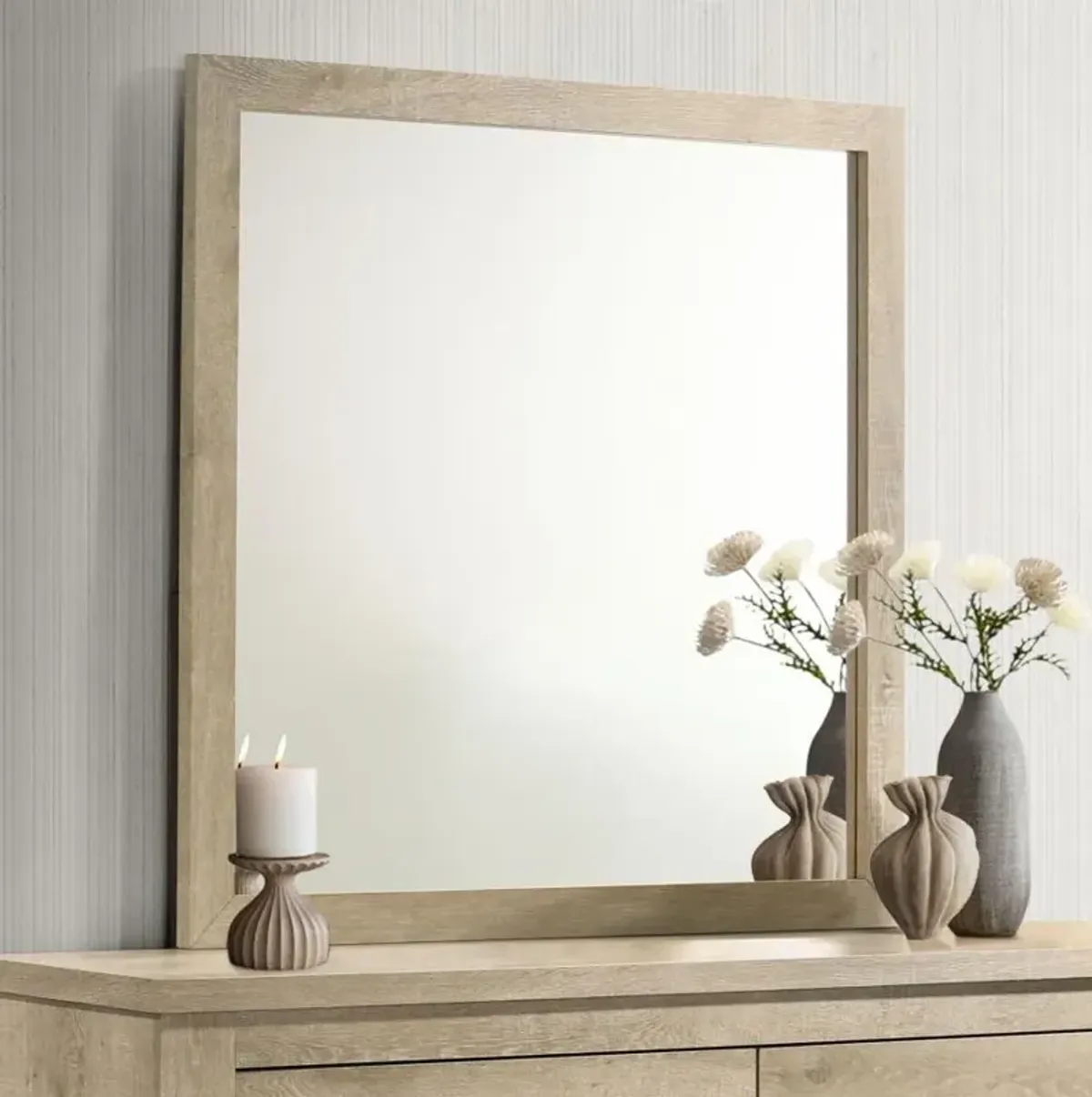Oakglen - Dresser Mirror - Weathered Oak