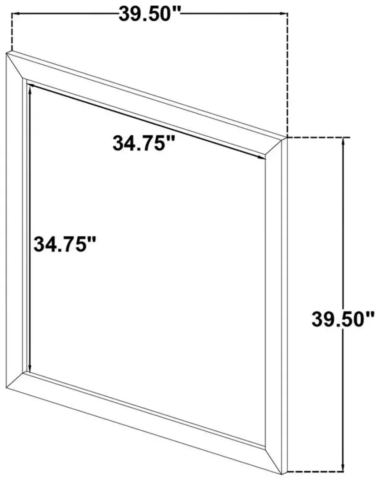 Oakglen - Dresser Mirror - Weathered Oak