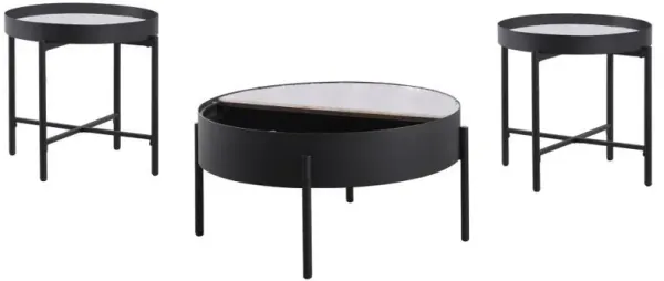 Ozella - Round Coffee Table Set