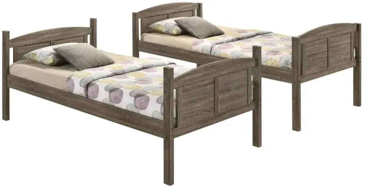 Flynn - Wood Bunk Bed With Mattress