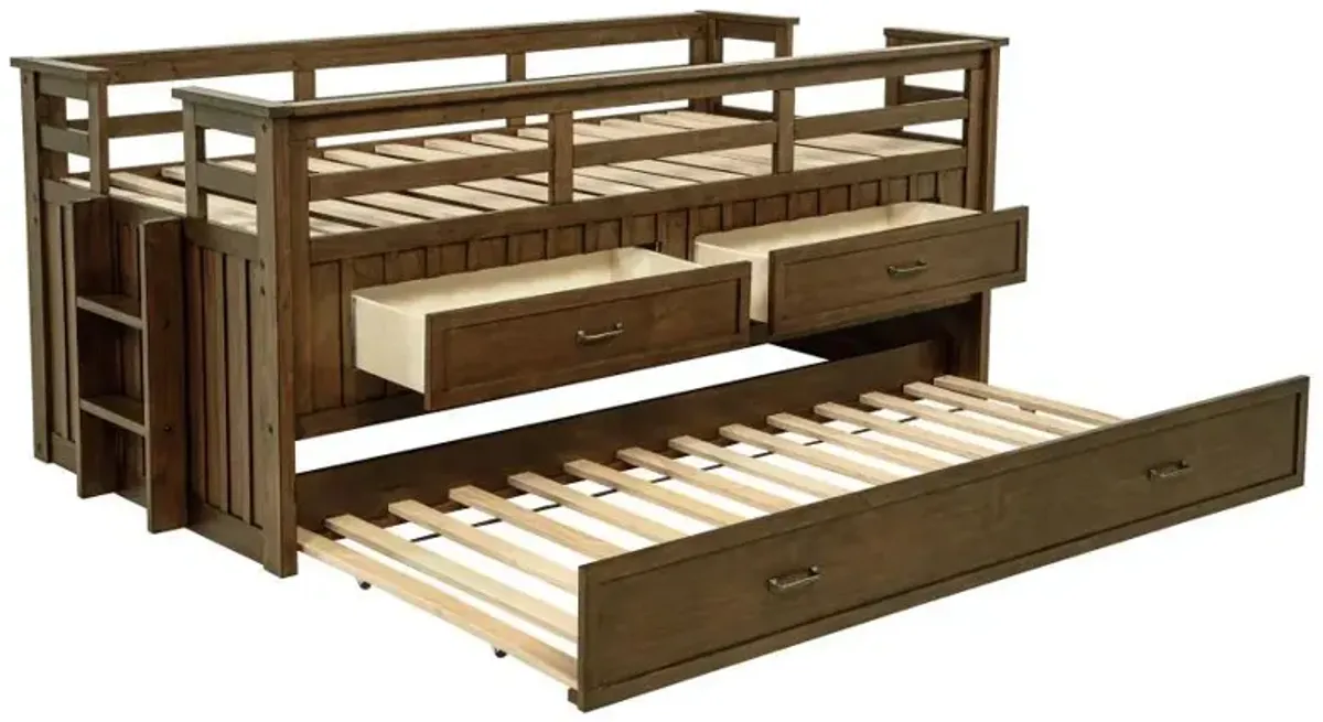 Carlsbad - Wood Captains Bed With Trundle