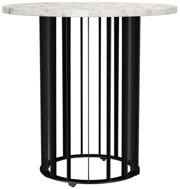 Haven - Round Genuine White Marble Top Table