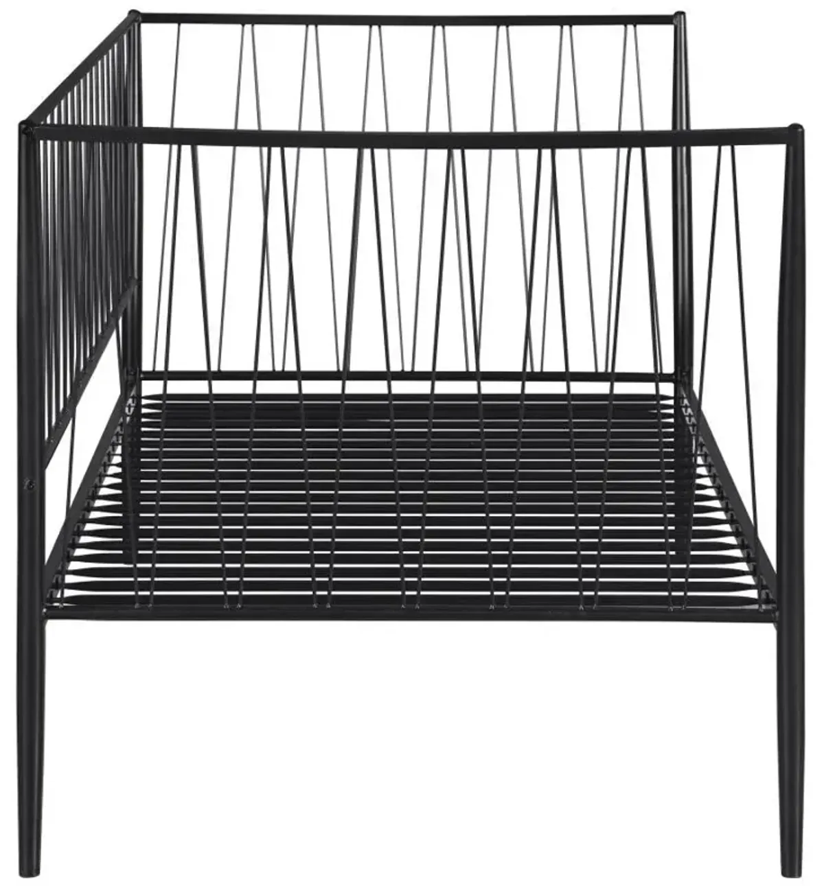 Richland - Metal Twin Daybed Bed Frame - Matte Black