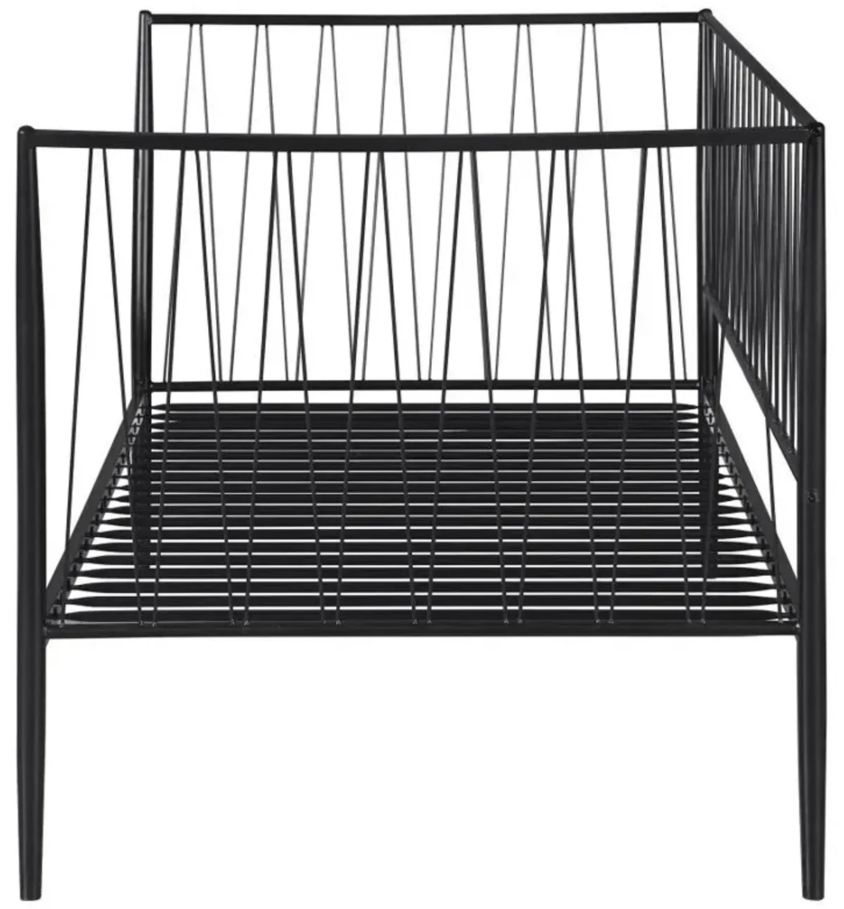 Richland - Metal Twin Daybed Bed Frame - Matte Black