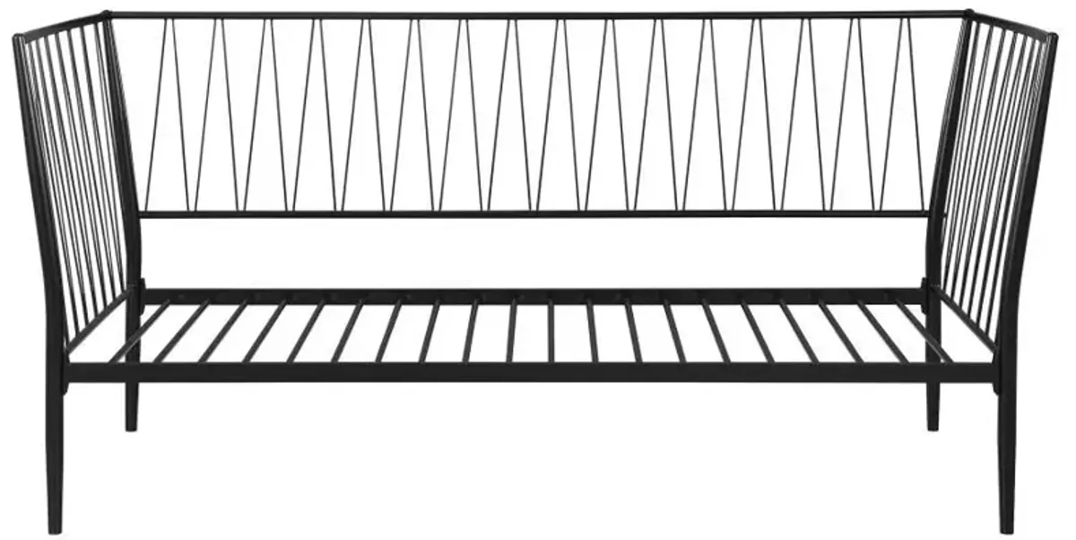 Richland - Metal Twin Daybed Bed Frame - Matte Black