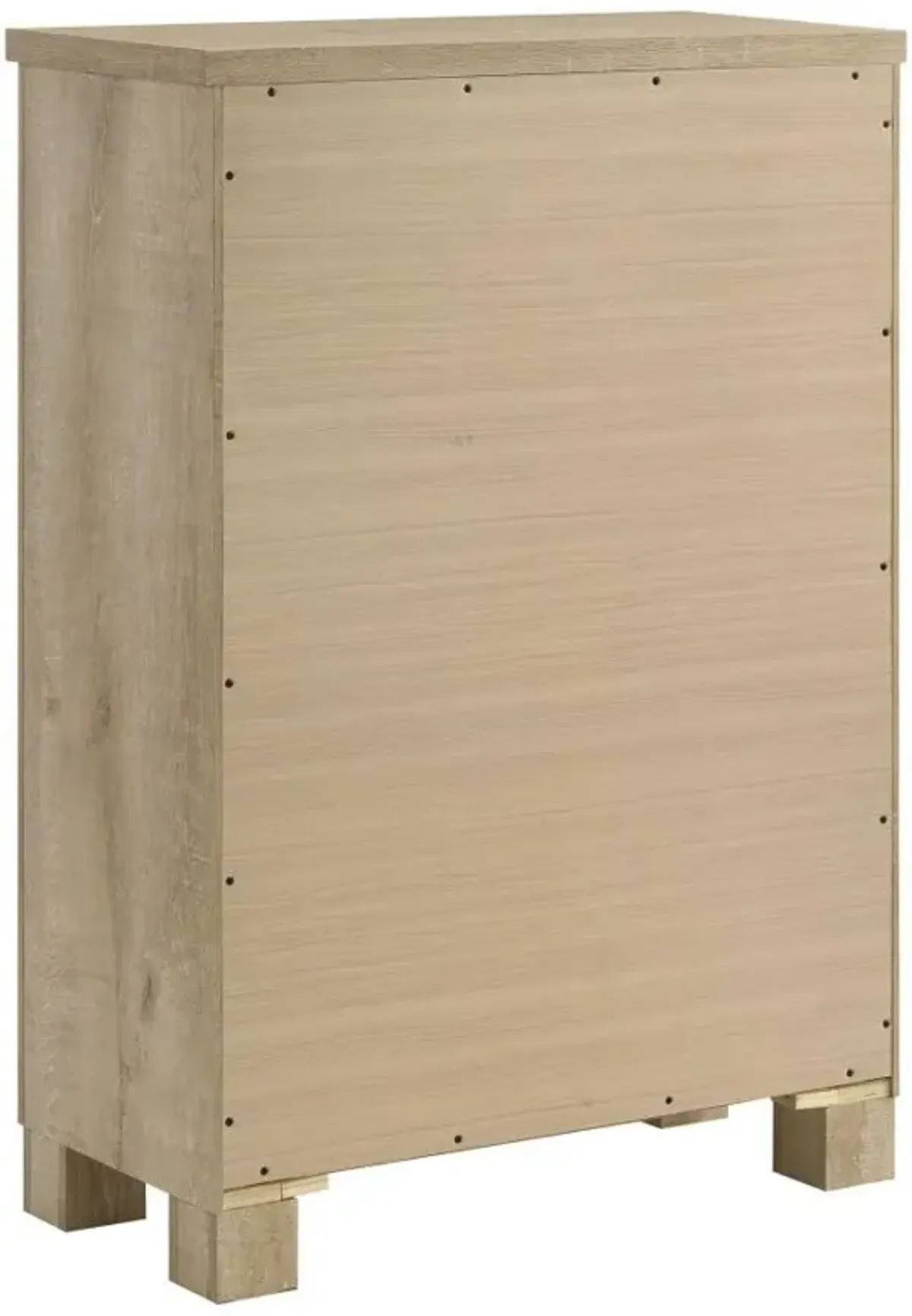 Oakglen - 5-Drawer Bedroom Chest Of Drawers - Weathered Oak