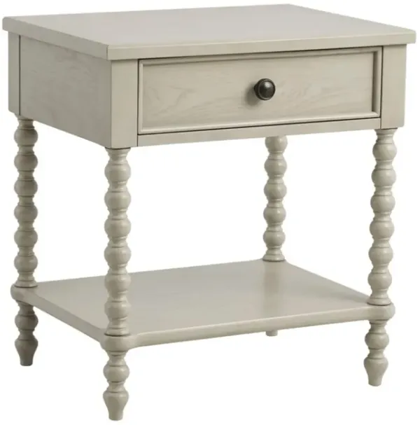 Traditional Nightstand Table With Drawer And Shelf