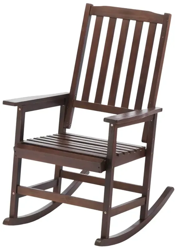 Acacia Indoor Rocking Chair, Outdoor Solid Patio Furniture
