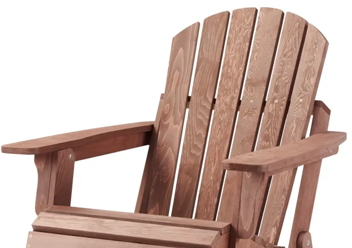Oversize Outdoor Folding Adirondack Chair, Patio Chair For Garden