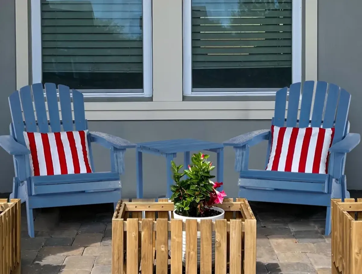 Oversize Outdoor Folding Adirondack Chair, Patio Chair For Garden