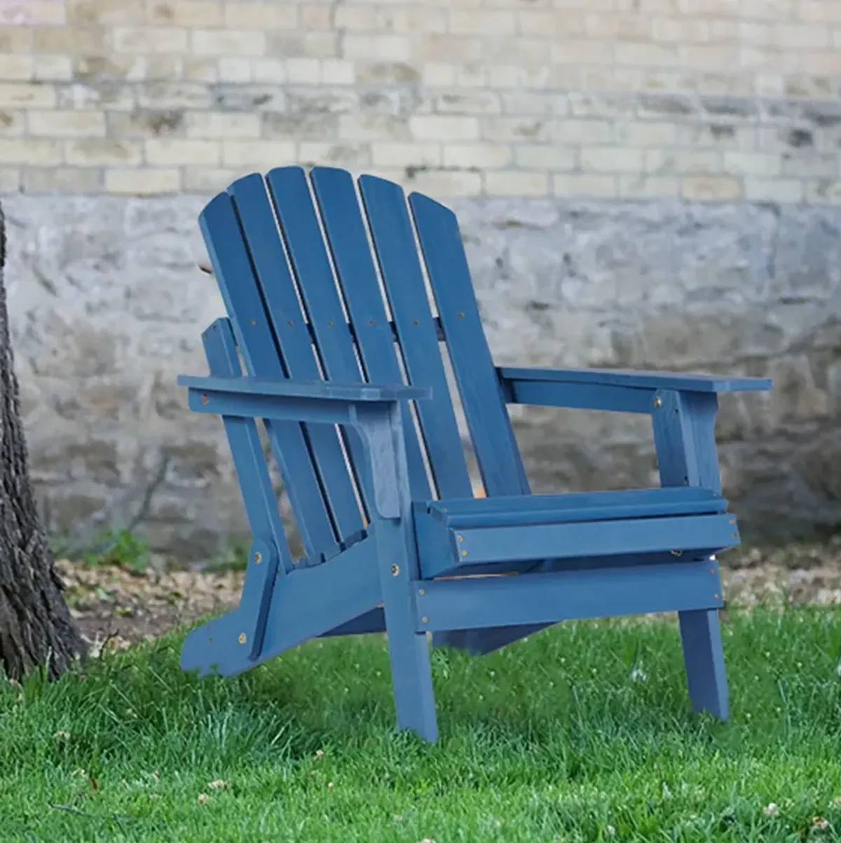 Oversize Outdoor Folding Adirondack Chair, Patio Chair For Garden