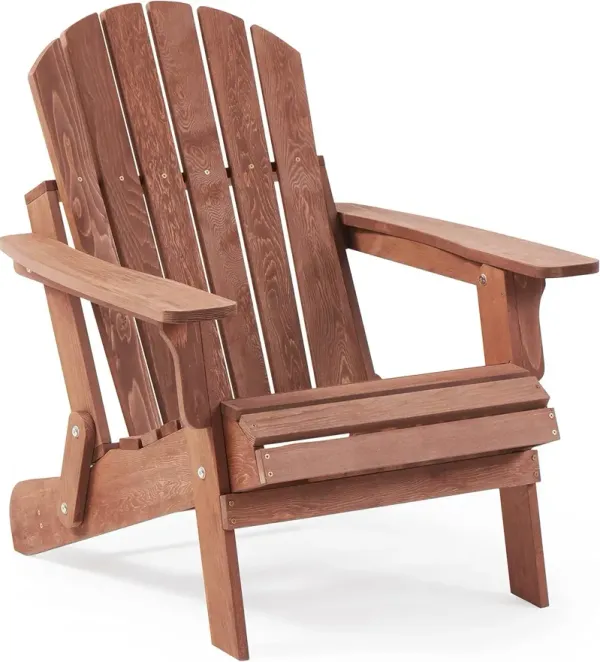 Oversize Outdoor Folding Adirondack Chair, Patio Chair For Garden