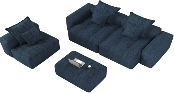 Modern Oversized Diy Combination Modular Sectional Sofa With Pillows