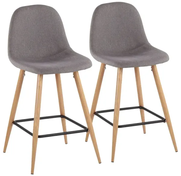Pebble - Mid Century / Modern Counter Stool (Set of 2)