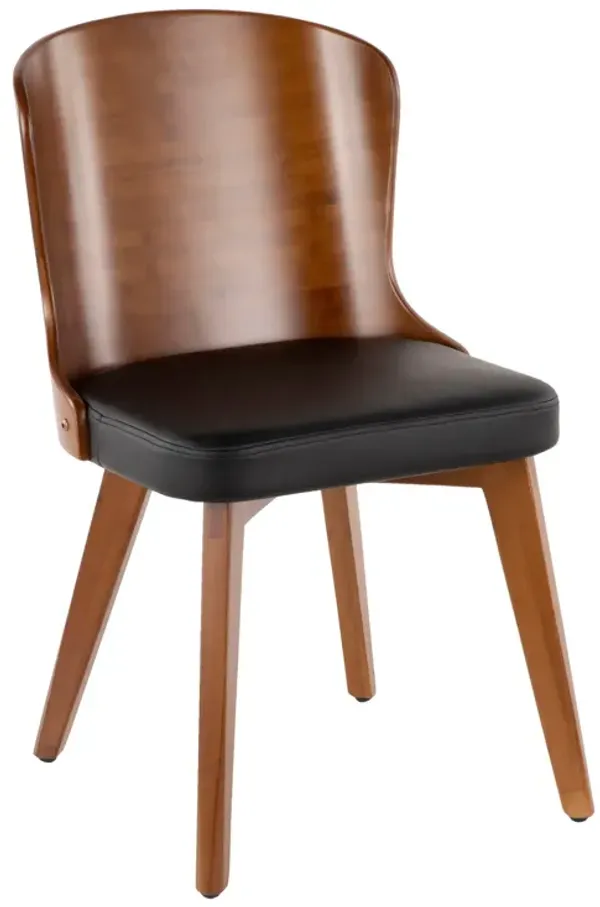 Bocello - Mid-Century Chair - Walnut / Black