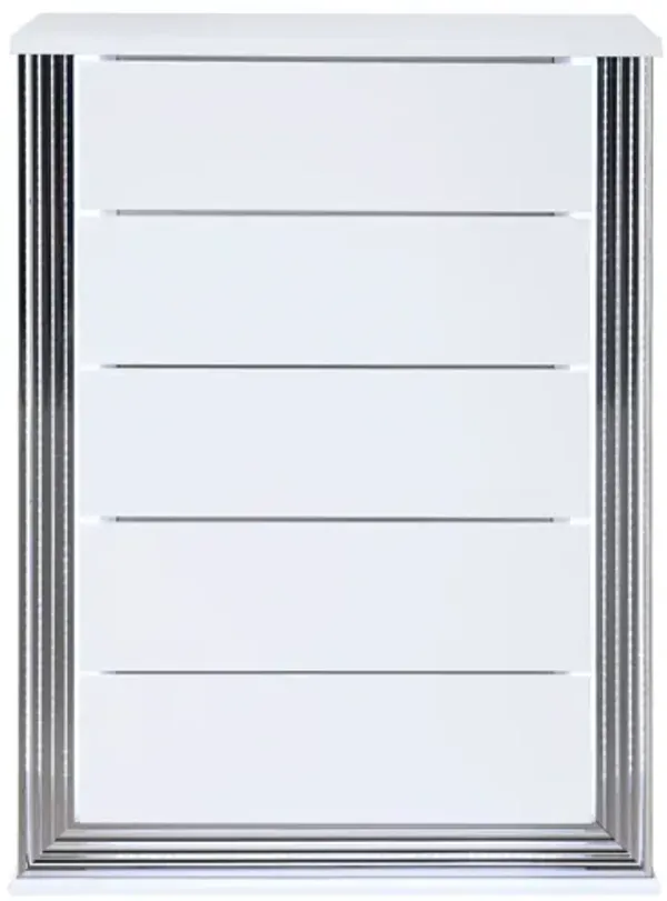 Moon - Smooth Chest With LED - White