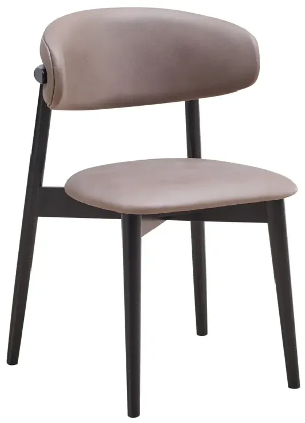 Lanae - Polished Microfiber Side Chair (Set of 2) - Gray