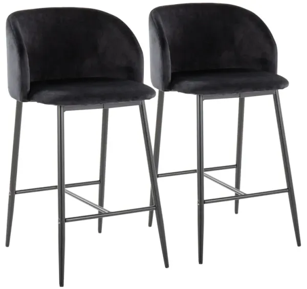 Fran - Contemporary Fixed Height Counter Stool (Set of 2)