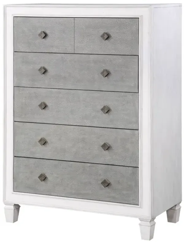 Katia - Weathered Chest - White