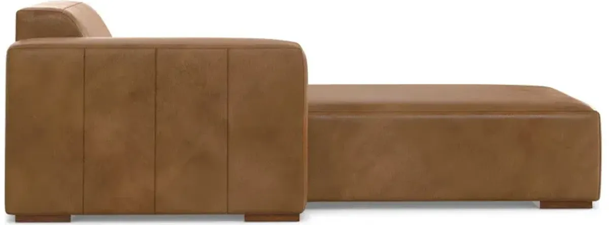 Rex - Left Chaise Sofa Module - Brown