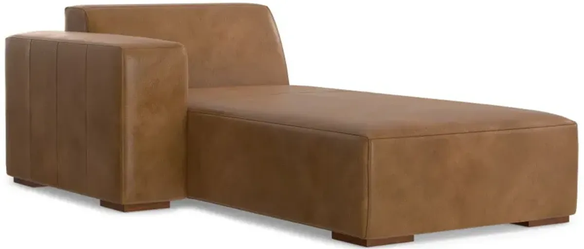 Rex - Left Chaise Sofa Module - Brown