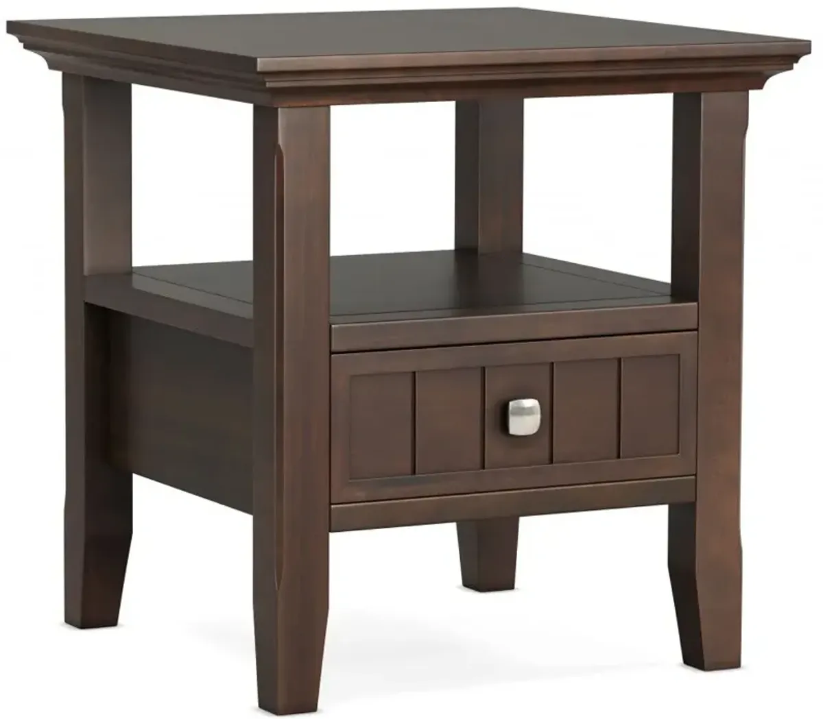 Acadian - End Table With Drawer - Brown