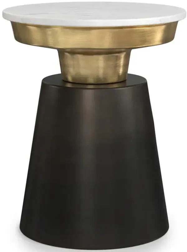 Jaxine - Side Table - Black / Gold